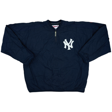 Chaqueta de entrenamiento 1/4 de cremallera Auténtica Majestic de los New York Yankees 2000s - 9/10 - (L)