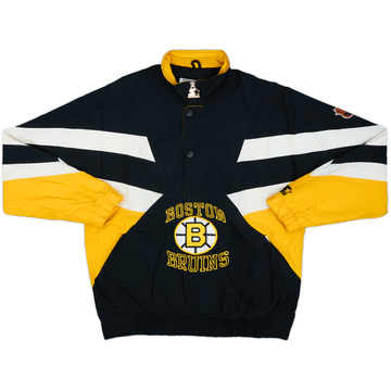 Chaqueta cortavientos con 1/2 cremallera Starter de los Boston Bruins 1990-95 - 8/10 - (M)