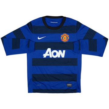 2011-13 Manchester United Away L/S Shirt - 10/10 - (M.Boys)