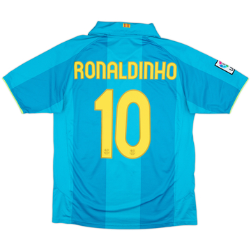 2007-09 Barcelona Away Shirt Ronaldinho #10 - 8/10 - (M)