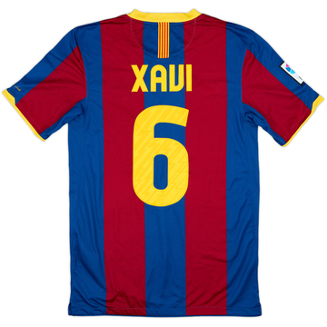 2010-11 Barcelona Home Shirt Xavi #6 - 8/10 - (S)