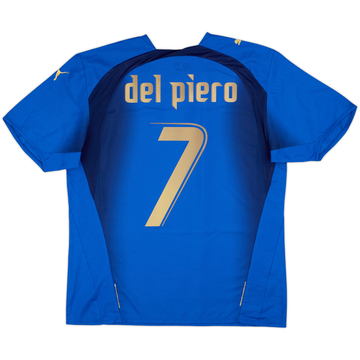 2006 Italy Home Shirt Del Piero #7 - 7/10 - (L)