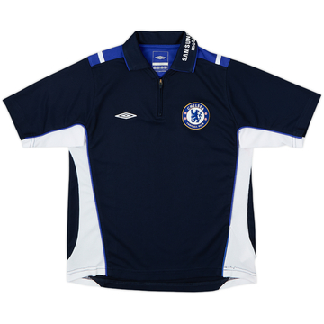 2005-06 Chelsea Umbro 1/4 Zip Polo Shirt - 9/10 - (M.Boys)