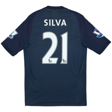 2010-12 Manchester City Away Shirt Silva #21 - 9/10 - (S)