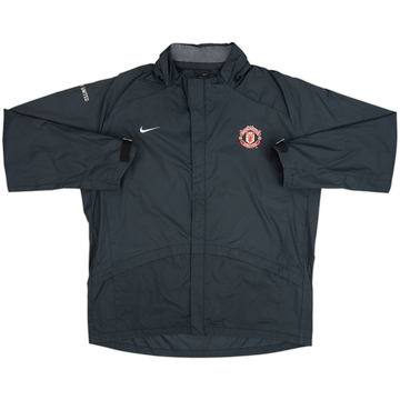 2009-10 Manchester United Nike Hooded Rain Jacket - 6/10 - (L)