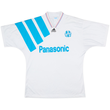 1992-93 Olympique Marseille Home Shirt - 8/10 - (L)