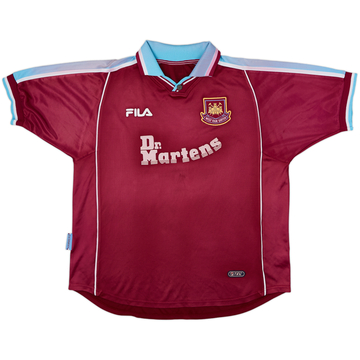 1999-01 West Ham Home Shirt - 4/10 - (XL)