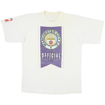 1995-97 Manchester City Umbro Graphic Tee - 7/10 - (M)