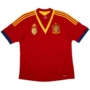 2013 Spain Confederation Cup Home Shirt - 8/10 - (XL)