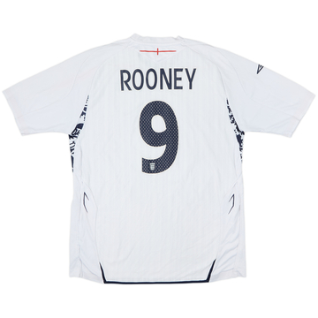 2007-09 England Home Shirt Rooney #9 - 5/10 - (L)