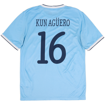 2013-14 Manchester City Home Shirt Kun Aguero #16 - 6/10 - (M)