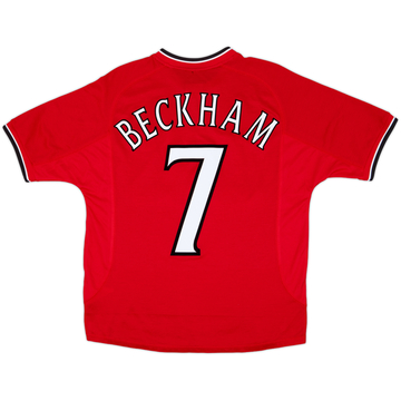 2000-02 Manchester United Home Shirt Beckham #7 - 5/10 - (Y)