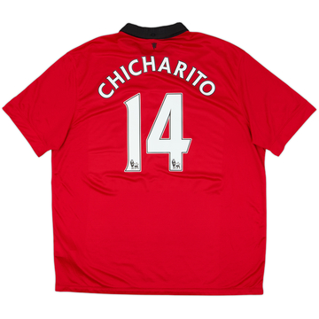 2013-14 Manchester United Home Shirt Chicharito #14 - 7/10 - (XXL)