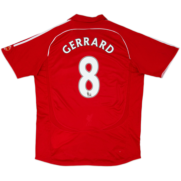 2006-08 Liverpool Home Shirt Gerrard #8 - 6/10 - (L)