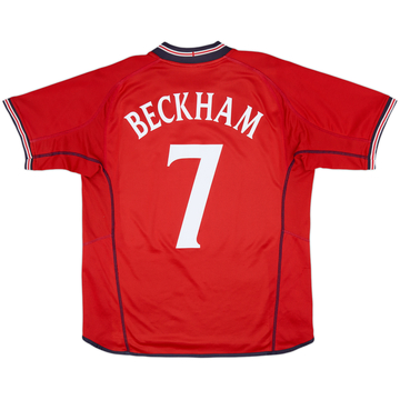 2002-04 England Away Shirt Beckham #7 - 5/10 - (XL)