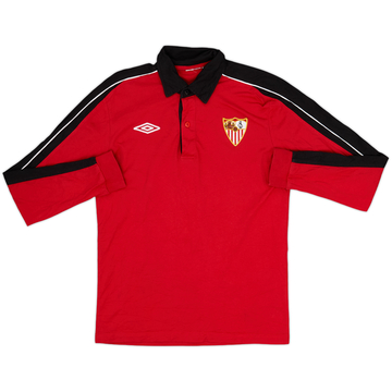 2012-13 Sevilla Umbro Polo L/S Shirt - 8/10 - (S)