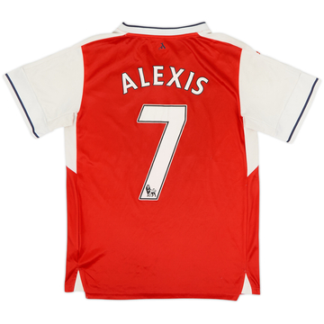 2016-17 Arsenal Home Shirt Alexis #7 - 6/10 - (L.Boys)