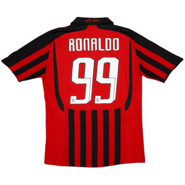 2007-08 AC Milan Home Shirt Ronaldo #99 - 6/10 - (M)