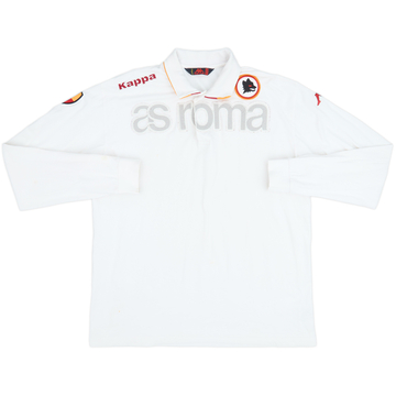 Camiseta polo de manga larga Kappa de la Roma 2001-02 - 6/10 - (XXL)