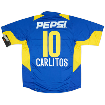 2004-05 Boca Juniors Home Shirt Carlitos #10 (L)