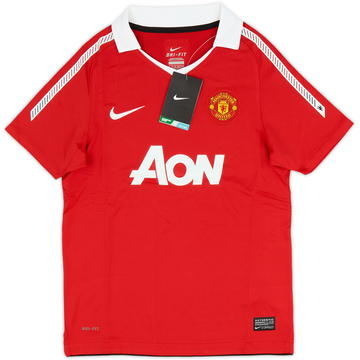 2010-11 Manchester United Home Shirt (M.Boys)