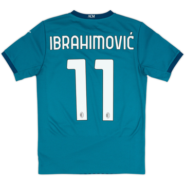 2020-21 AC Milan Third Shirt Ibrahimovic #11 (XS)