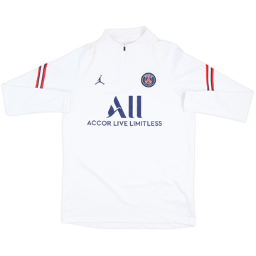 2021-22 Paris Saint-Germain Jordan 1/4 Zip Sudadera de entrenamiento - 10/10 - (L)