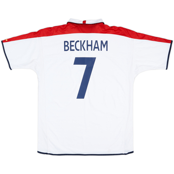 2003-05 England Home Shirt Beckham #7 - 5/10 - (XXL)