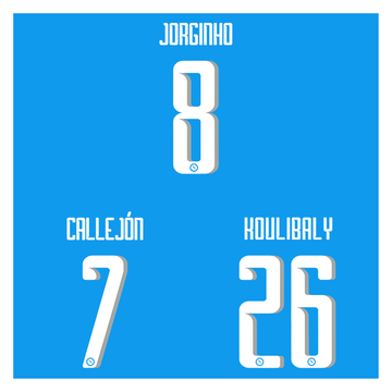 2016-17 Napoli Home European Name Set