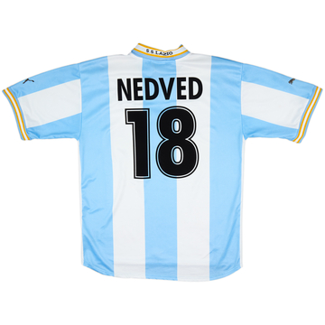 1999-00 Lazio European Home Shirt Nedved #18 - 7/10 - (XL)