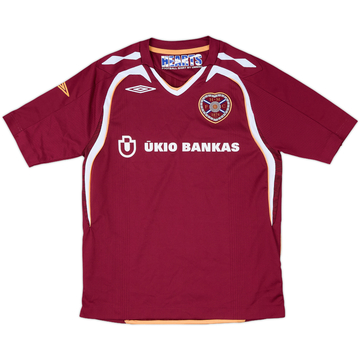 2007-08 Hearts Home Shirt - 9/10 - (M.Boys)