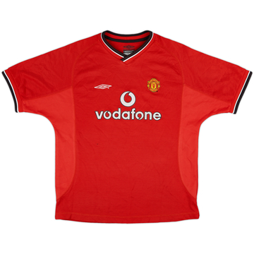 2000-02 Manchester United Home Shirt - 8/10 - (L.Boys)