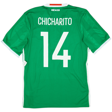 2016-17 Mexico Copa America Authentic Home Shirt Chicharito #14 (L)