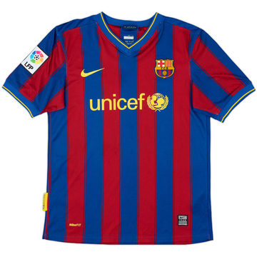 2009-10 Barcelona Home Shirt - 8/10 - (L.Boys)