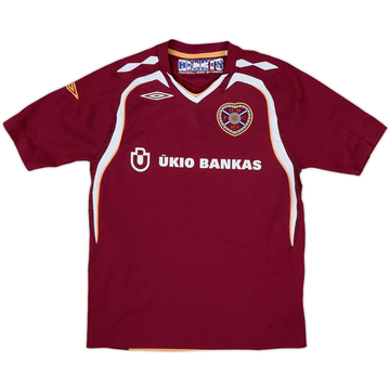 2007-08 Hearts Home Shirt - 9/10 - (M.Boys)