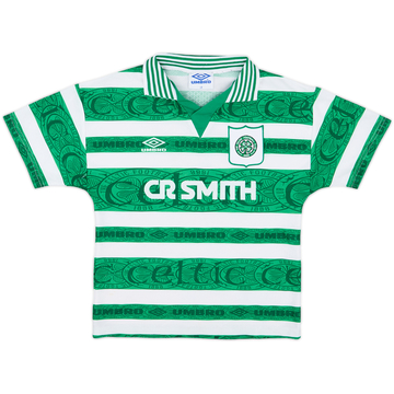 1995-97 Celtic Home Shirt - 8/10 - (L.Boys)
