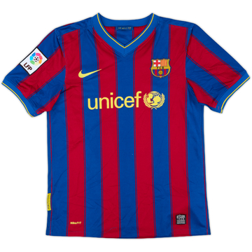 2009-10 Barcelona Home Shirt - 8/10 - (L.Boys)