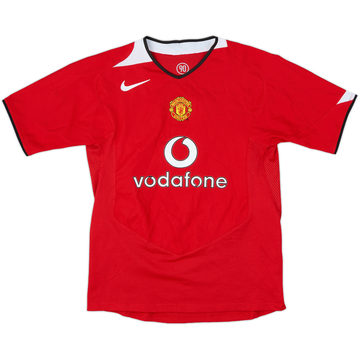 2004-06 Manchester United Home Shirt - 8/10 - (L.Boys)