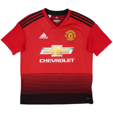 2018-19 Manchester United Home Shirt - 8/10 - (L.Boys)