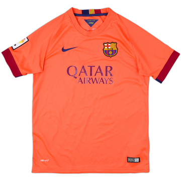 2014-15 Barcelona Away Shirt - 8/10 - (L.Boys)