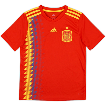 2018-19 Spain Home Shirt - 10/10 - (M.Boys)