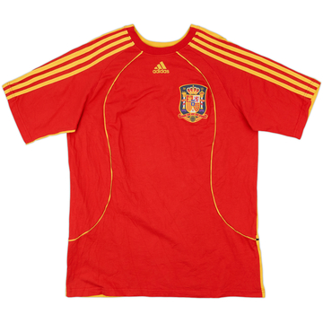 2007-09 Spain adidas Cotton Tee - 9/10 - (XL)