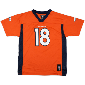 2013-15 Denver Broncos Manning #18 NFL Replica Home Jersey - 7/10 - (XL.Boys)
