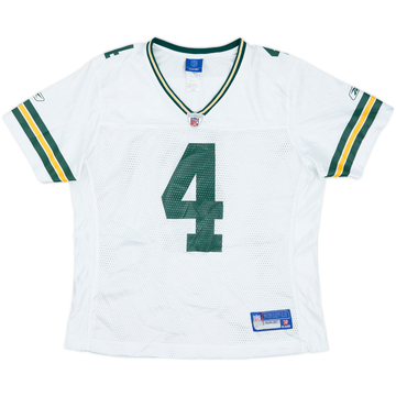 2007 Green Bay Packers Favre #4 Reebok On Field Away Jersey Womens - 9/10 - (L)