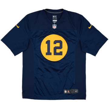 2012-14 Green Bay Packers Rodgers #12 Nike Premier Throwback Jersey - 9/10 - (M)