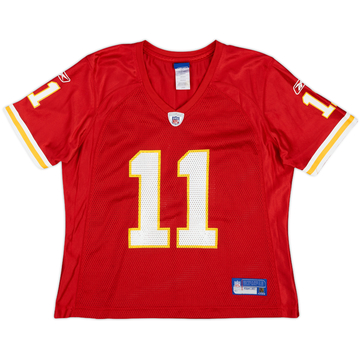 2007 Kansas City Chiefs Huard #11 Reebok On Field Home Jersey Womens - 9/10 - (L)