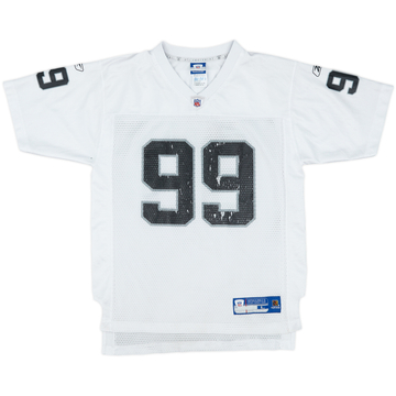 2005-06 Oakland Raiders Sapp #99 Reebok On Field Away Jersey - 5/10 - (L.Boys)
