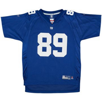 2008 New York Giants Boss #89 Reebok On Field Home Jersey - 7/10 - (XL.Boys)