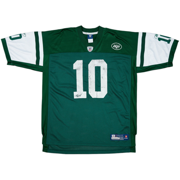2010-11 New York Jets Holmes #10 Reebok On Field Home Jersey - 6/10 - (XXL)