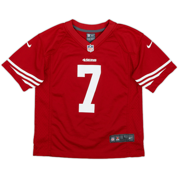 2012-16 San Francisco 49ers Kaepernick #7 Nike Game Home Jersey - 9/10 - (L.Boys)